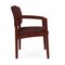 Lesro Lenox Wood Wide Guest Chair Wood Frame, Mahogany, RF Nebbiolo Upholstery LW1201 - alternate 2